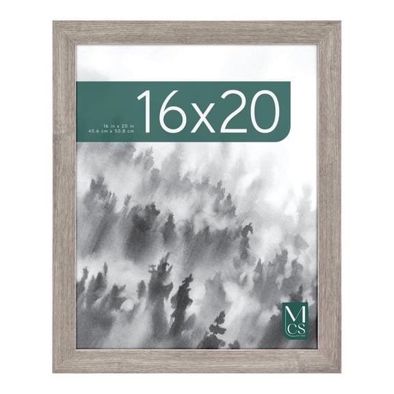 16x20 Barnwood Frame, Museum Style Poster Frame for Wall Decor, Single Large Picture Frame, Rustic Art Print Display Solution for Home Office and Gallery, Brown