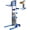 Blue, variant on Chantmo Material Lift Winch Stacker 122 inch 400 lbs Capacity Adjustable Straddle Aluminum Manganese Steel for Warehouse Factory Office Blue