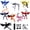 8 PCS, variant on HYEASTR T13 Action Figure Set (Assembly Completed), 3D Printed Multi-Jointed, Titan 13 Action Figures with Wings, Multi-Articular Lucky Mobile Robot, Desktop Decorations for Game Lovers Toys - Set A