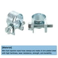 thumbnail image 4 of 10Pack Mini Fuel Line Pipe Hose Clamp Clip, Adjustable 10-12mm, Zinc Plated, 4 of 5