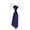 Dark Blue, variant on Elvqul Mens Necktie Business Wedding Solid Color Party Purple Formal Tie