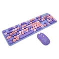 thumbnail image 1 of Retro Punk Wireless Keyboard and Mouse Combo, 2.4G USB Keyboard with 3 DPI Adjustable Gaming Mouse Set, 1 of 7