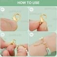 thumbnail image 6 of 300Pcs Metal Claw Clasp Lobster Claw Clips Golden Swivel Lanyards Trigger Snap Alloy Mini Link Bulk Clip Findings for Jewelry Making Clasp DIY, 6 of 6