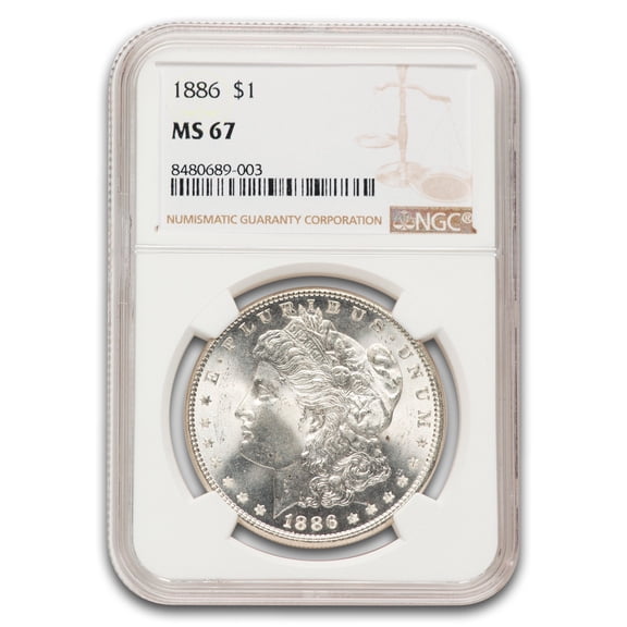 1886 Morgan Dollar MS-67 NGC