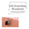 thumbnail image 6 of Black Spinel Pendant Necklace for Women Gemstone Birthstone Jewelry - for Women Stainless Steel Chain Size 20" CT 5.9 -  Wedding Engagement Cute Unique Christmas Gifts, 6 of 7