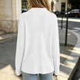 thumbnail image 6 of XRoczxe Women's V Neck Ribbed Knit Pullover Sweater, Long Sleeve Collared Casual Top, Soft Stretchy Tunic Shirt for Fall Winter Daily Office Wear, 6 of 7