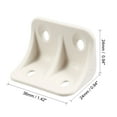 thumbnail image 3 of Unique Bargains Shelf Furniture Door 90 Degree Plastic Corner Braces 36x24x24mm Angle Bracket, 50Pcs, 3 of 4