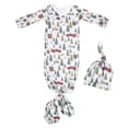 thumbnail image 2 of Saco de dormir suave para bebé con sombrero Manta envolvente de algodón puro Árbol perfke Swaddle para dormir infantil, 2 of 9