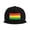 Black, variant on Flat Bill Snapback Hats for Men Women Rastafarian Grunge Hip Hop Style Plain Baseball Cap Pink