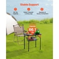 thumbnail image 3 of VEVOR 2ft Folding Portable Camping Table Aluminum Outdoor Table Adjustable Height, 3 of 9