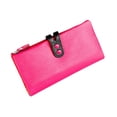 thumbnail image 1 of Cartera de mujer,Cartera larga de piel sintética para mujer con tarjetero,Cartera minimalista tipo sobre,tarjetero,portátil,Cartera organizadora de tarjetas con bolsillo con Rosa, 1 of 8