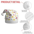 thumbnail image 4 of KLL Christmas Hats for Adults Plush Tropical Fruit Print Santa Hat Xmas Fluffy Santa Claus Hat for Women Men, 4 of 6