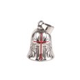 thumbnail image 2 of Motorcycle Bell,Stainless Steel Bell Red Good Luck Safe Cycling Bell Motorcycle Ride Bell High-End Performance, 2 of 12