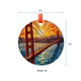 thumbnail image 5 of Golden Gate Bridge Ornament 2025, Travel Landmark Christmas Decoration, Holiday Keepsake Gift, Collectible Souvenir, Glass Look Hanging Decor, Xmas Tree Decoration, 2025, Seasonal, 5 of 5