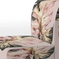 thumbnail image 4 of Designart "Botanical Leaf in Artistic Detail IV" Fougères Florales Roses Chaise d'Appoint Rembourrée - Fauteuil Traditionnel pour Salon, 4 of 7