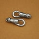 thumbnail image 5 of Advancent Broche de metal Anillo Gancho Clip de resorte Acero inoxidable Decorativo a prueba de óxido de larga duración DIY Prop Kit de Artesanía Plata, 5 of 6