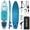 Blue, variant on Bohemian Inflatable Stand Up Paddle Board with Accessories, EVA Non-Slip Deck, 3 Removable Fins, Adjustable Paddle, Pump, Leash & Backpack, All-Around iSUP for Adults & Youth, 11', Light Green