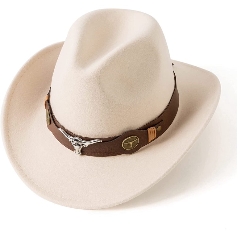 Classic Womens Western Cowboy Cowgirl Hats with Wide Belt 
