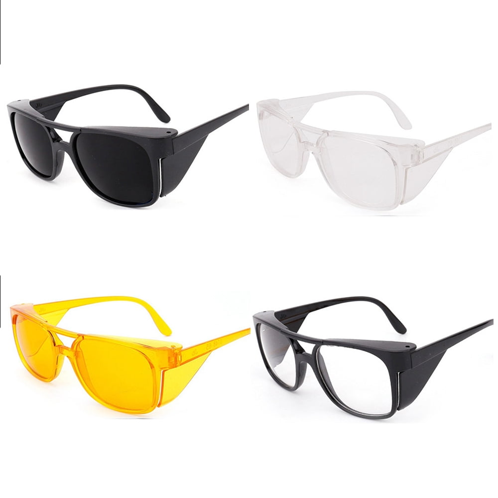 TOP-MAX Safety Sunglasses, Welding Glasses, Polycarbonate Lens and PC Frame, Protection Eyes (2pcs, White)