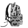 thumbnail image 3 of Lsque Sac à Dos Décontracté Motif Chauve-Souris pour École, Travail, Voyage – Sangles Réglables, Multiples Compartiments – Design Ergonomique, Compatible avec Ordinateurs Portables et Tablettes - Taille Unique, 3 of 5