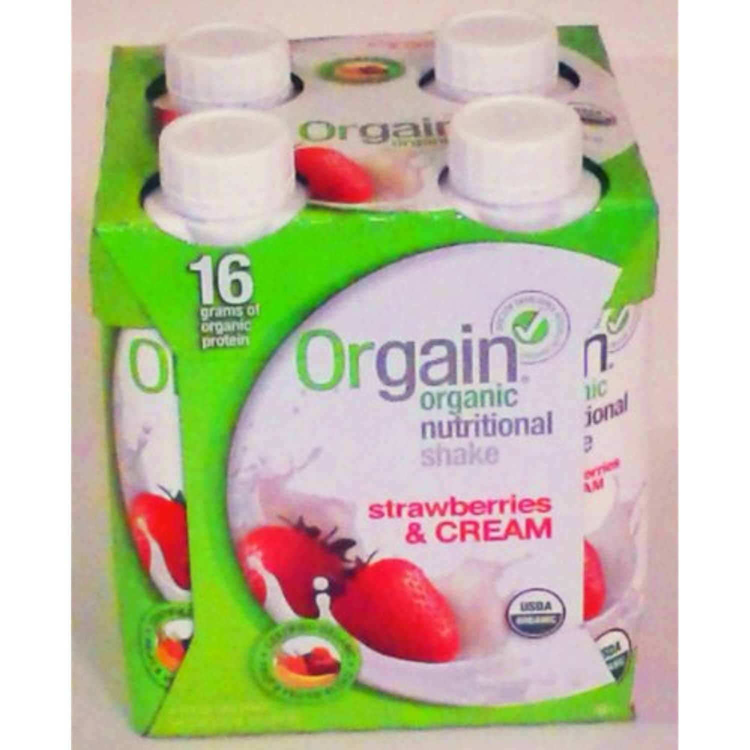 Strawberries And Cream Orgain Organic Nutritional Shake 4 Pack