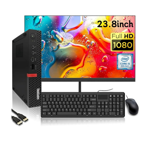 PC LENOVO THINKCENTRE TINY M720Q INTEL CORE I5-9400T CON 8GB DE RAM Y 980GB SSD+500GB HDD DE ALMACENAMIENTO MONITOR DE 22PULGAS TOUCH -REACONDICIONADO-