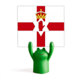 thumbnail image 1 of Irlanda del Norte de Europa, país, bandera nacional Estante de notas, estante de ranas de animales de dibujos animados, 1 of 3