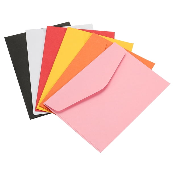 Mini sobres Unique Bargains 60 Paquetes papel en blanco multicolor