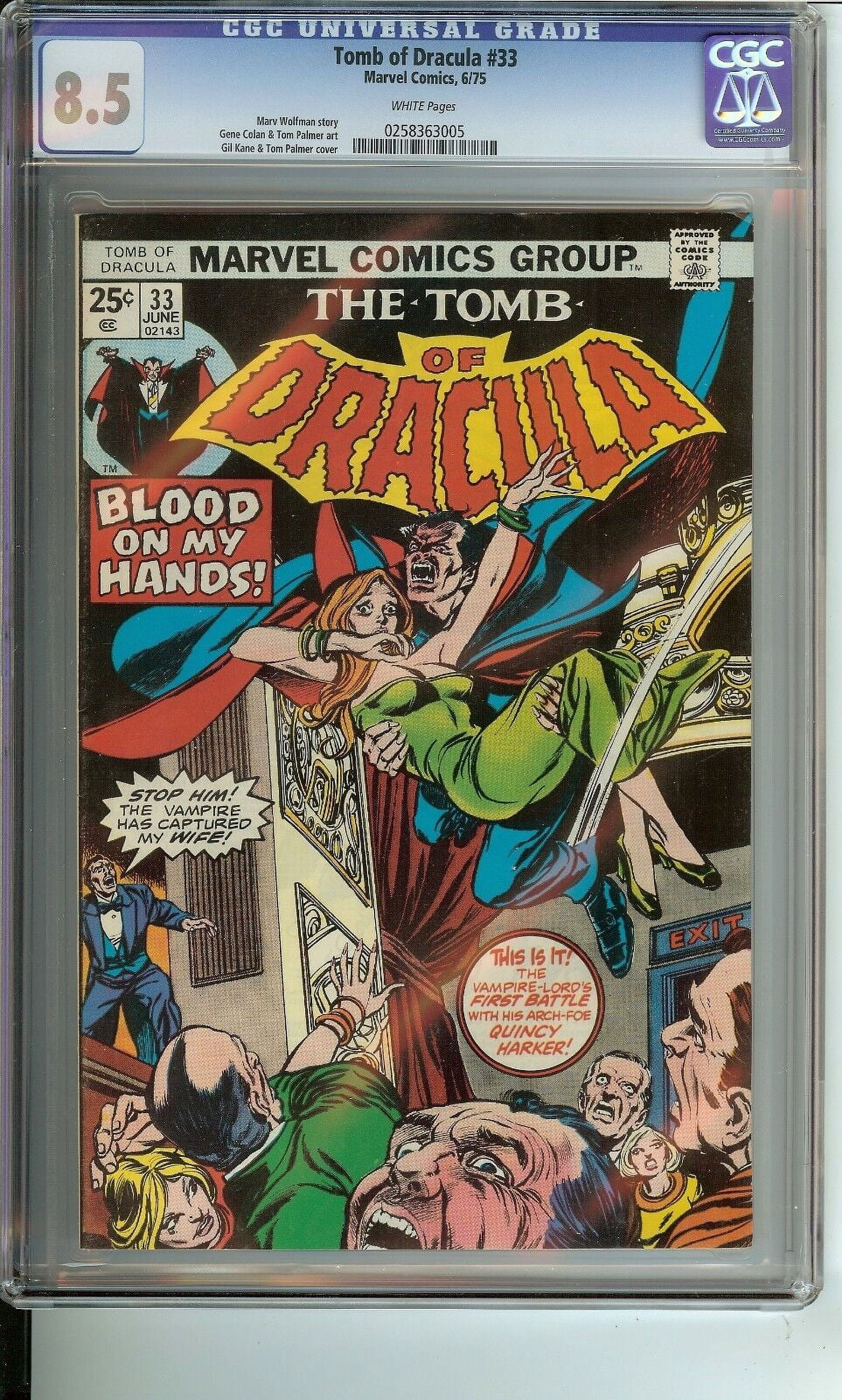 Tomb of Dracula #33 CGC 8.5