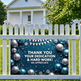 thumbnail image 2 of LUUFILx Thank You Appreciation Banner Backdrop Office Party Decorations Event Ceremonies Hard Work Dedication Party Supplies Employee Recognition Background, 2 of 7