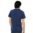 thumbnail image 4 of BELLA + CANVAS Triblend T-Shirt for Men, Short Sleeve Crew Neck Modarn Fit Tee, Solid Navy, XL, 4 of 4