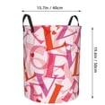 thumbnail image 4 of DouZhe Waterproof Collapsible Large Laundry Baskets, Valentines Day Cute Love Prints Circular Hamper with Handles, 4 of 7