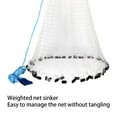 thumbnail image 4 of relayinert Fishing Net Large Capacity Cone Shape Hand Throw Mesh Outdoor Accessories 480cm, 4 of 6