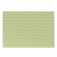 thumbnail image 1 of Yellow Cutting Board, Chevron Abstract Zig Zag Pattern Striped Cool Geometric 90s Style Retro Art, Decorative Tempered Glass Cutting and Serving Board, Small Size, White and Yellow, by Ambesonne, 1 of 1