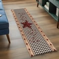 thumbnail image 4 of Red Texas Star Farmhouse Kitchen Runner Rug 2x6 Washable Runners for Hallway Non Slip Black Plaid Berry Country Large Area Rug Indoor Floor Carpet for Bathroom Laundry Entryway Bedroom Living Room, 4 of 8