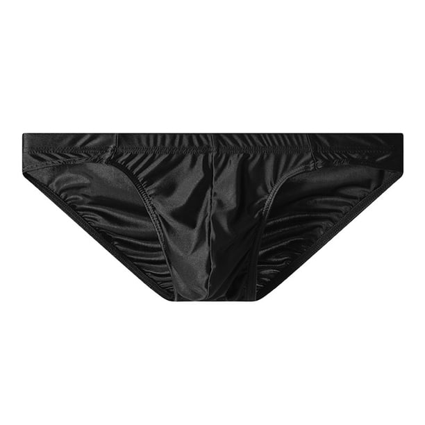 Calzoncillos holgados para hombre, elásticos, de cintura media, convexos en forma de U, de color liso, de alta elasticidad, transpirables, para dormir.