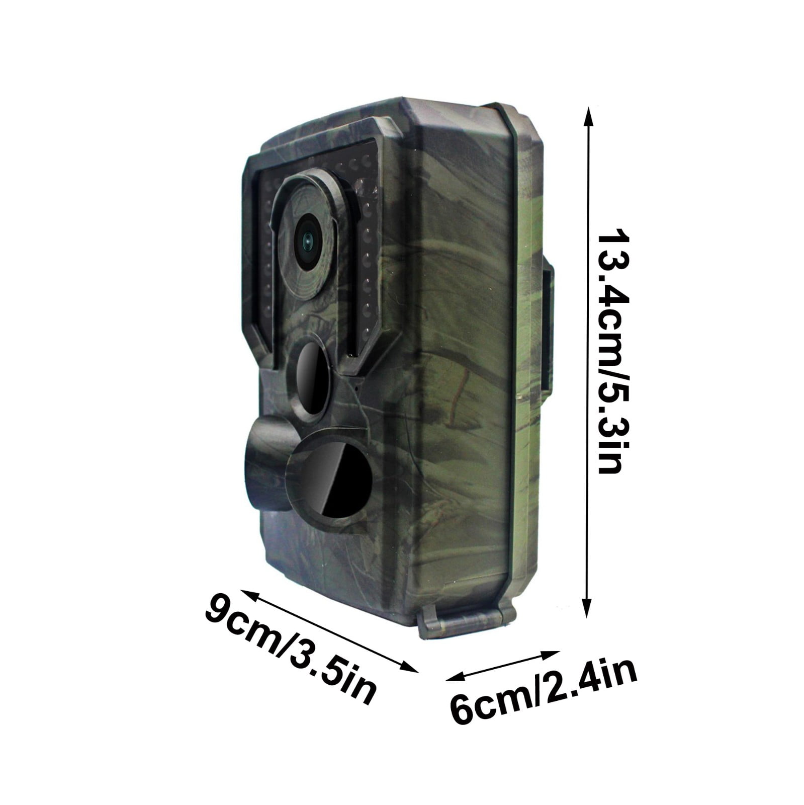 Outdoor PIR Trail Monitoring Camera With 16MP HD Imaging, Infrared Night Vision, IP54 Weather Resistance, Long Standby On AA Batteries, Interval And Motion Capture For Wildlife Surveillance