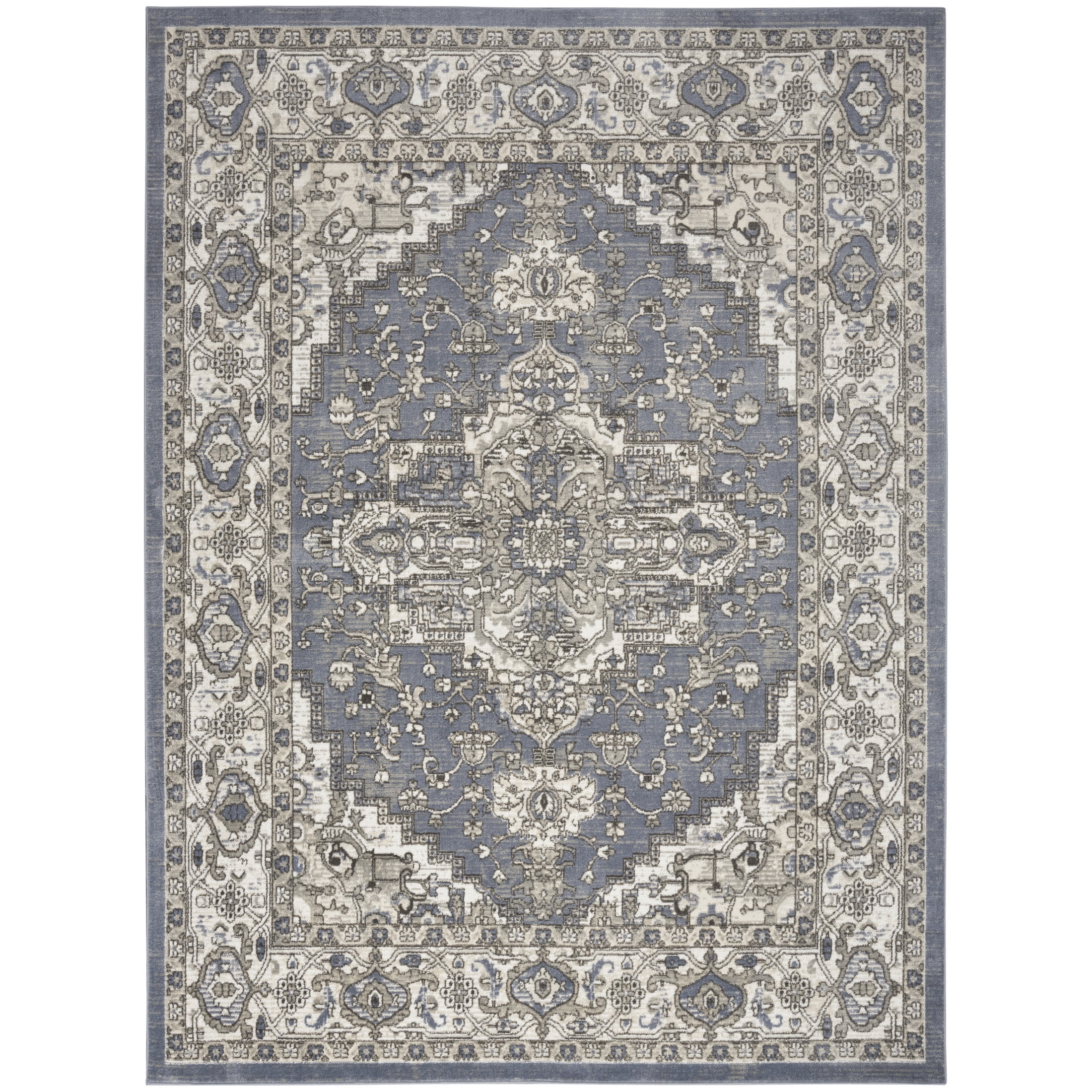 Nourison Concerto 7' x 10' Blue Vintage Indoor Rug