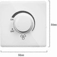 thumbnail image 2 of Ceiling Fan Stepless Speed Controller Wall Switch 220V 10A Speed Control Switch White, 2 of 5
