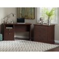 thumbnail image 2 of Bush Furniture Yorktown Home Office Desk and Lateral File Cabinet Antique Cherry YRK009ANC, 2 of 8