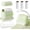 Green, variant on 150 Sheets Mini Lint Roller Set Portable Travel Essentials  Rollers for Clothes Refillable Pocket Size Sticky Lint Remover with Cover & -in Storage Compartment (Green)