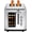 Silver, variant on 2 Slice Easy Touch Screen Toaster, Stainless  Toaster with Wide Slots, Even Toasting for Bagels & Bread, Reheat & Defrost, Removable Crumb Tray,