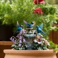 thumbnail image 3 of Hummingbird Garden Stake Decor, Acrylic Bird Fountain Yard Decoration for Patio Lawn and Outdoor Garden(Purple,30cm), 3 of 5