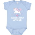 thumbnail image 3 of Inktastic Mommom and Poppop Love Me Unicorn Girls Baby Bodysuit, 3 of 5