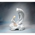 thumbnail image 3 of Kevins Gift Shoppe Ceramic Angel and Girl Watering Flowers Figurine, 3 of 3