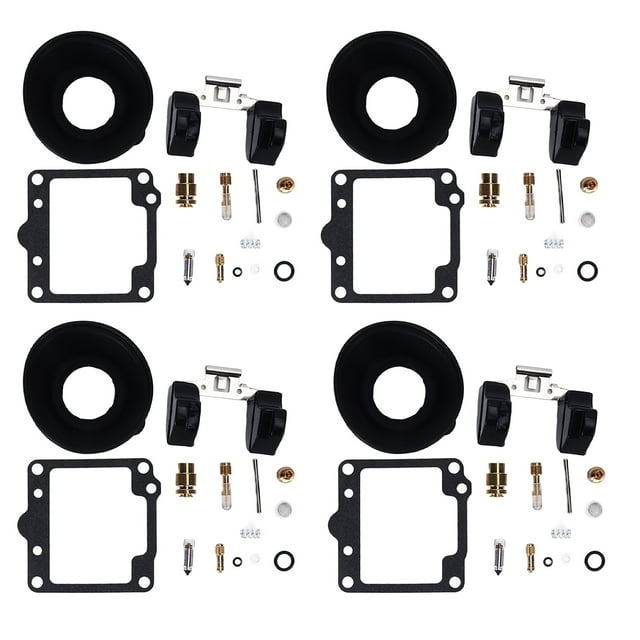 Carb Set de Réparation, 4set Moto Carburateur de Réparation Carb Fix Kit Carburateur Reconstruction Kit Professionnellement Testé