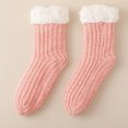 thumbnail image 2 of Voska Women's Warm Fleece Lined Floor Socks Sherpa Thick Snow Socks Cozy Sleeping Socks Home Winter Gift for Women Girls Light pink One Size, 2 of 5