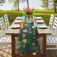 thumbnail image 4 of Pink Spring Flowers 108 Inch Table Runner, Botanical Summer Floral Farmhouse Farmhouse Dresser Scarf Cotton & Linen Tablerunner for Dining/Kitchen Island/Holiday Party Décor 13" x 108", 4 of 9
