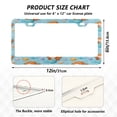 thumbnail image 3 of 2-Pack Aluminum License Plate Frame with 2 Holes for GM License Plate Cover with Free Screws Little Mermaids and Seashells, 3 of 8