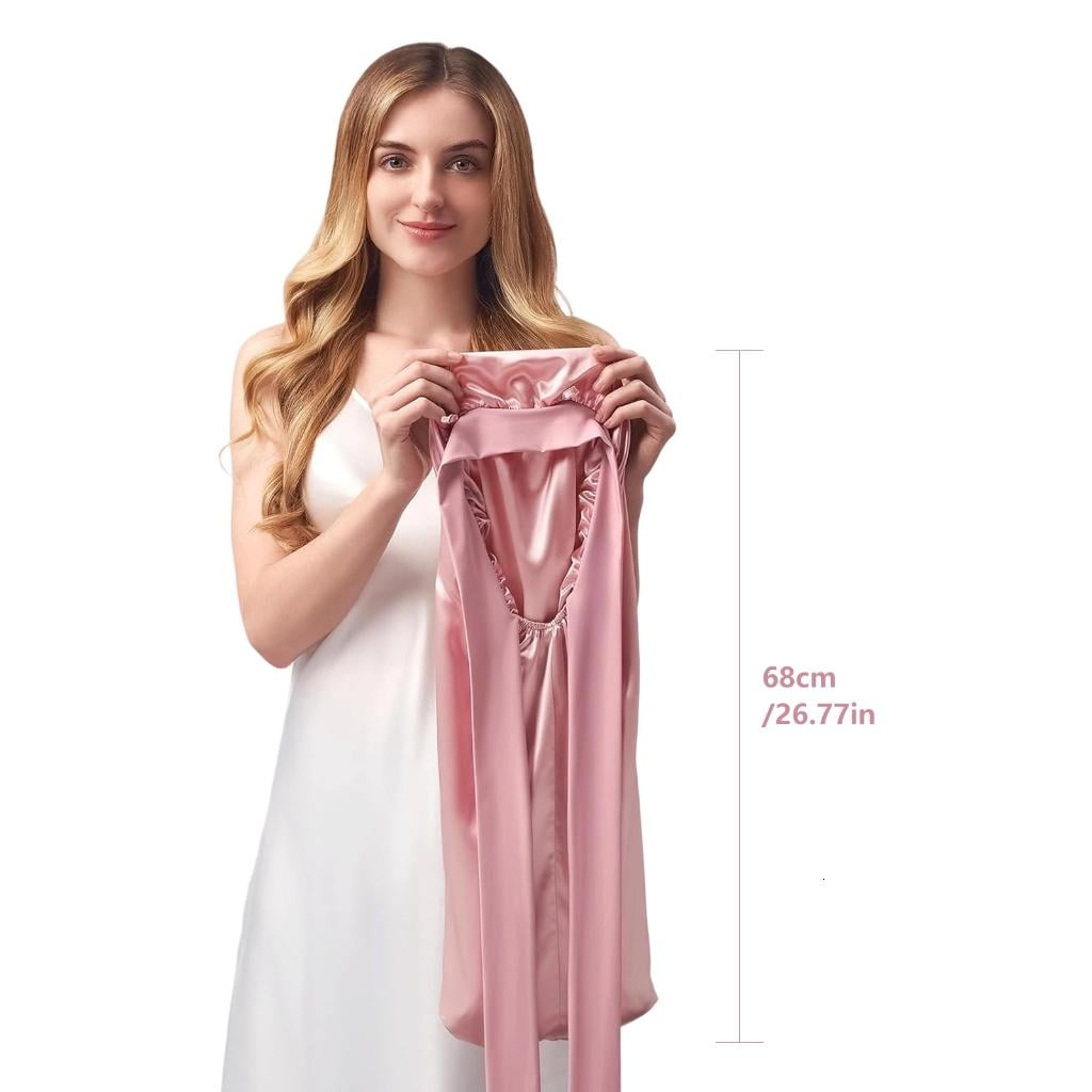 Giaone Women Silk Night Cap Hair Bonnet Elegant Headwear Sleeping Hat Night Hat